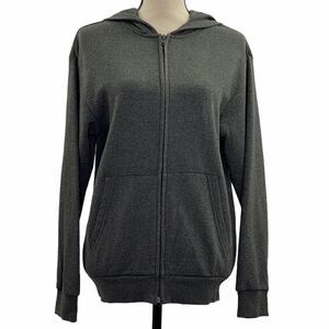 H&M Basics Gray Full Zip Hooded Sweatshirt 12-14y